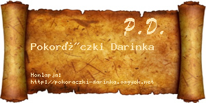 Pokoráczki Darinka névjegykártya